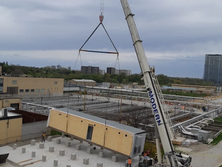 Modular building installation and site alterations in Toronto